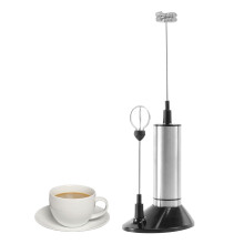 Fouet électrique pour café, mixeur à café, mélangeur à café au lait, 21,5 x 10,3 cm, noir