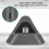 ZPSHYD Laddningsbas för Switch, Bärbar ABS Triangulär Docka med Typ-C Metallunderdel för Switch/Lite (Grå) 8