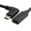 SUSUchensΚαλώδιο δεδομένων επέκτασης USB3.1 τύπου C αρσενικό σε θηλυκό 20cm, ορθογώνιο 90 4