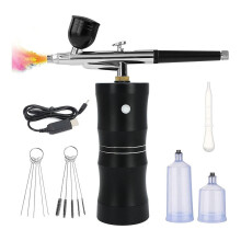 Airbrush-Set, automatisches Handsprühgerät, wiederaufladbar, tragbar, kabellos, zum Malen und für Nagelkunst