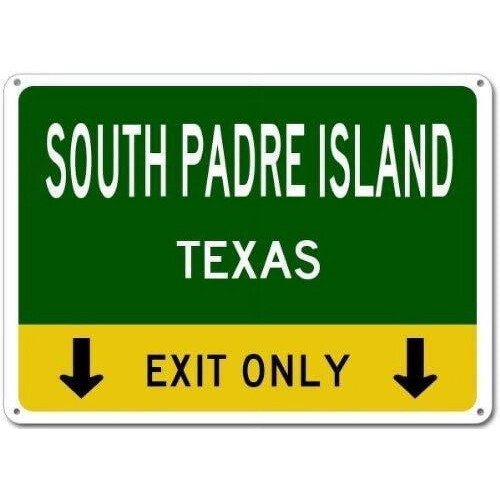 Balter South Padre Island, Τέξας Μόνο αυτή η έξοδος - Βαρέως τύπου μεταλλική ρετρό τσίγκινα