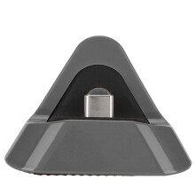 ZPSHYD Laddningsbas för Switch, Bärbar ABS Triangulär Docka med Typ-C Metallunderdel för Switch/Lite (Grå)