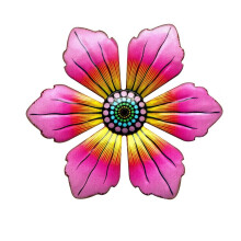 HONGDI Metalen Bloem Muurdecoratie Sculptuur Buiten Hangend Ornament voor Tuin en Huisdecoratie