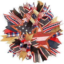 Couronne de porte pour la fête de l'indépendance américaine4Wreath pour l'avant X de N6C χх E5C4