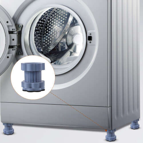 Piedini stabilizzatori regolabili antiscivolo per base lavatrice, 4 pezzi 1