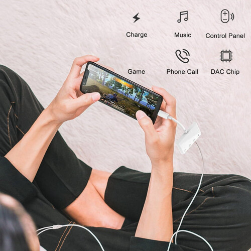 Προσαρμογέας ήχου USB C σε 3,5 χιλιοστά, 4 σε 1 USB C σε ακουστικά με ήχο 3,5 χιλιοστών και 2