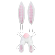 IN OFFERTA! Kit per ghirlanda pasquale Loyerfyivos con coniglietto rosa e orecchie, ghirlanda carina, decorazione per porta - Ornamento primaverile