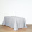 Nappe rectangulaire BalsaCircle 90 po x 132 po en polyester argentée 8