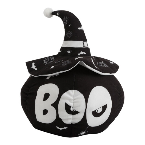Μαξιλάρι κολοκύθας για το Halloween με καπέλο μάγισσας, θήκη μαξιλαριού Jack o' Lantern - 1