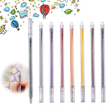 Bolígrafo de gel WinysinArt, juego de bolígrafos de gel con tinta de colorante, bolígrafos reutilizables con purpurina y colores pastel para