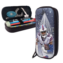 Estuche de cuero para lápices de fútbol americano de los Bengals para niños y niñas, estuche grande para lápices, útiles escolares, regalo,