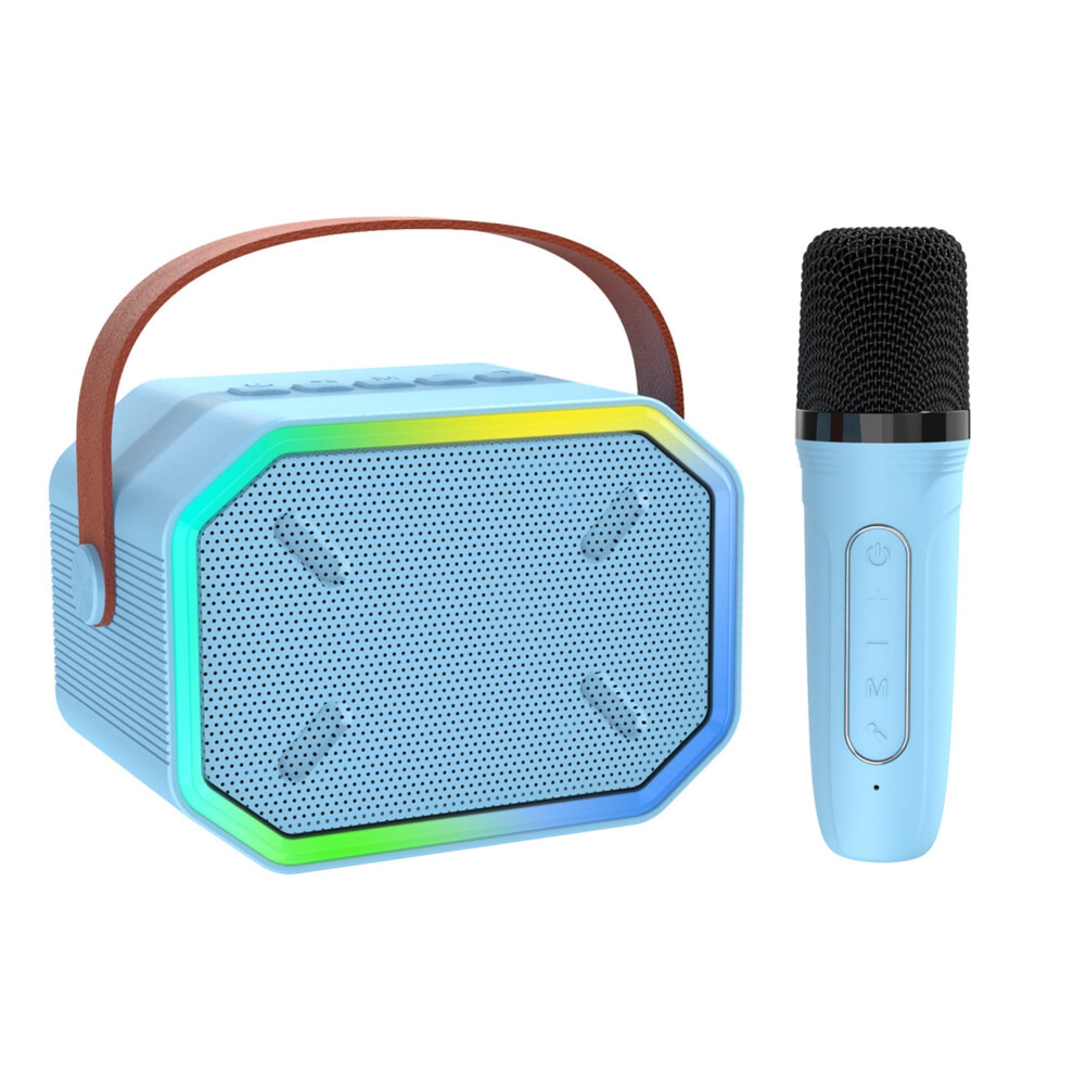 PAVEOS Wireless Mic for Home Audio Karaoke, Bluetooth 5.3 Rechargeable PA System with Subwoofer, Portable Speaker - Blue-image-OPC-PR6CWYR-NEW