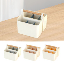 Jacenvly penopbevaringsboks med stor kapacitet, opdelte rum, organiseringholder til boligindretning, studiepensler, skrivebordsartikler