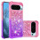 Capa para Google Pixel 9 5G com glitter líquido brilhante e divertido, efeito de movimento, transparente e com proteção lateral. 1