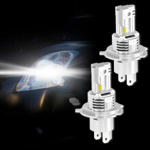Λαμπτήρες HKUKY H4LED 36000LM6500K Ψυχρό Λευκό, Μέγεθος 1:1, Ψύξη με ανεμιστήρα, Συσκευασία 2