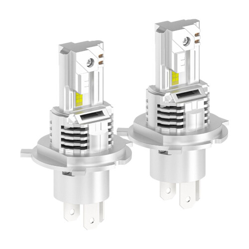 Λαμπτήρες HKUKY H4LED 36000LM6500K Ψυχρό Λευκό, Μέγεθος 1:1, Ψύξη με ανεμιστήρα, Συσκευασία 2 1