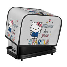 2 Slice Toaster Covers Wide Slot Decorative Reusable Bread Machine Cover Protection Hello Kitty Cartoon Bread Toaster Oven Dustproof Cover