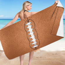 Serviette de plage surdimensionnée Cameland - Serviette de piscine jacquard douce et absorbante de 76 x 152 cm, serviette de natation en coton