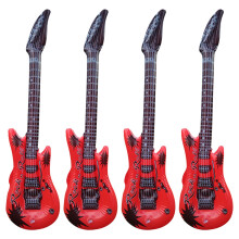 QTBIUQ 4 PCS Kids Inflatable Guitar Toy Set, Good Quality, Easy Inflate/Deflate, Perfect Stage Props for Parties, Fun & Educational Gift for Children