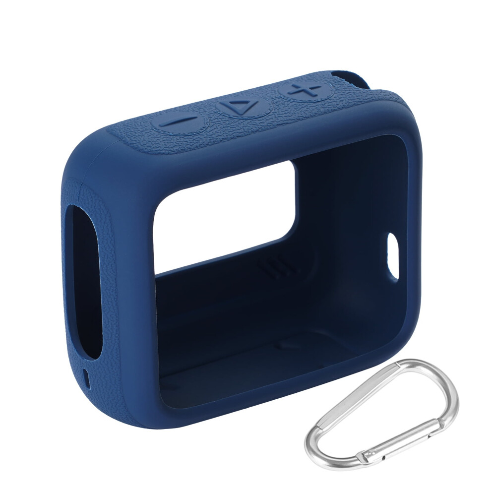 Speaker Silicone Protective Case Anti Scratch With Carabiner For Compatible With Jbl Go 4(Blue) Blue 9083649941287