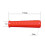 2Pcs Wheelbarrow Rubber Handles, Round Tubes Red Replacement Universal Handles 3