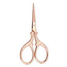 2pc 201 Stainless Steel Scissors Craft Scissor for Needlework Rose Gold 9x4.5cm
