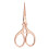 2pc 201 Stainless Steel Scissors Craft Scissor for Needlework Rose Gold 9x4.5cm 1