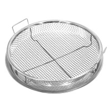 Stainless Steel Air Fryer Basket with NonStick Mesh and Double Layer Oven Rack for Chicken and Fries