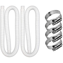 Replacement Hose for Above Ground Pools, 1.25" Diameter, 2 Pack 118 Inch, Compatible with 330/530/1000 GPH Pump Filter Pumps