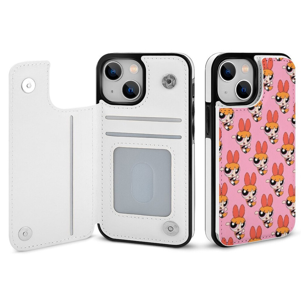 The Powerpuff Girls For Compatible With Iphone 14 Wallet Case, Pu Leather Flip Cover With Card Holder, Kickstand & Magnetic Clasp 9083649942765