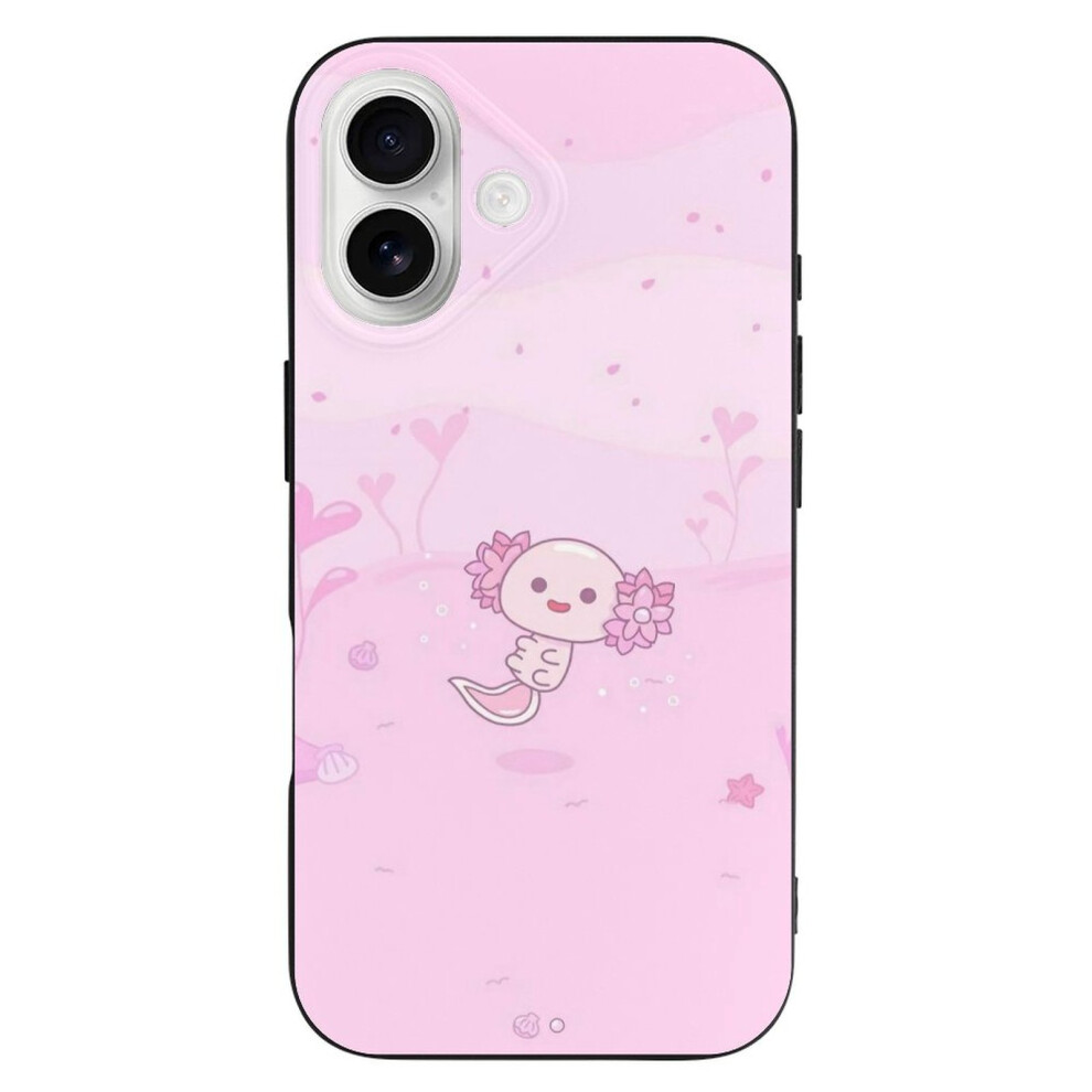 Kawaii Axolotl Tpu Case Compatible With Iphone 16 Â Ultra Slim, Shockproof, Anti-Yellowing, Scratch-Resistant, Wireless Charging Compatible 9083649942772