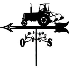 Metal Outdoor Weather Vane with Retro Design for Garden Yard Decor and Easy Wind Direction Monitoring
