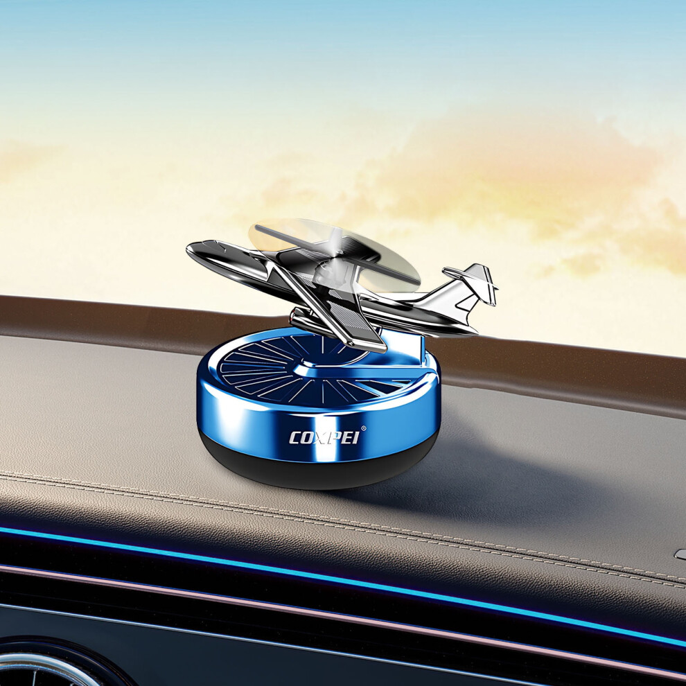 Quinlirra Solar Rotating Airplane Car Aroma, Helicopter Jewelry Diffuser, Home & Car Perfume Decor - Compatible With [Xxx] 9083649943984