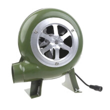 80W Adjustable Speed BBQ Electric Blower with Power Wind Output and 150cm Cable Green