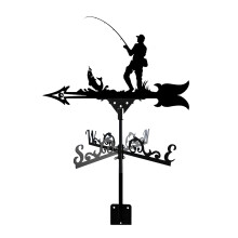 Stainless Steel Weather Vane with Retro Farm Scene, Weatherproof Garden Wind Vane for Outdoor