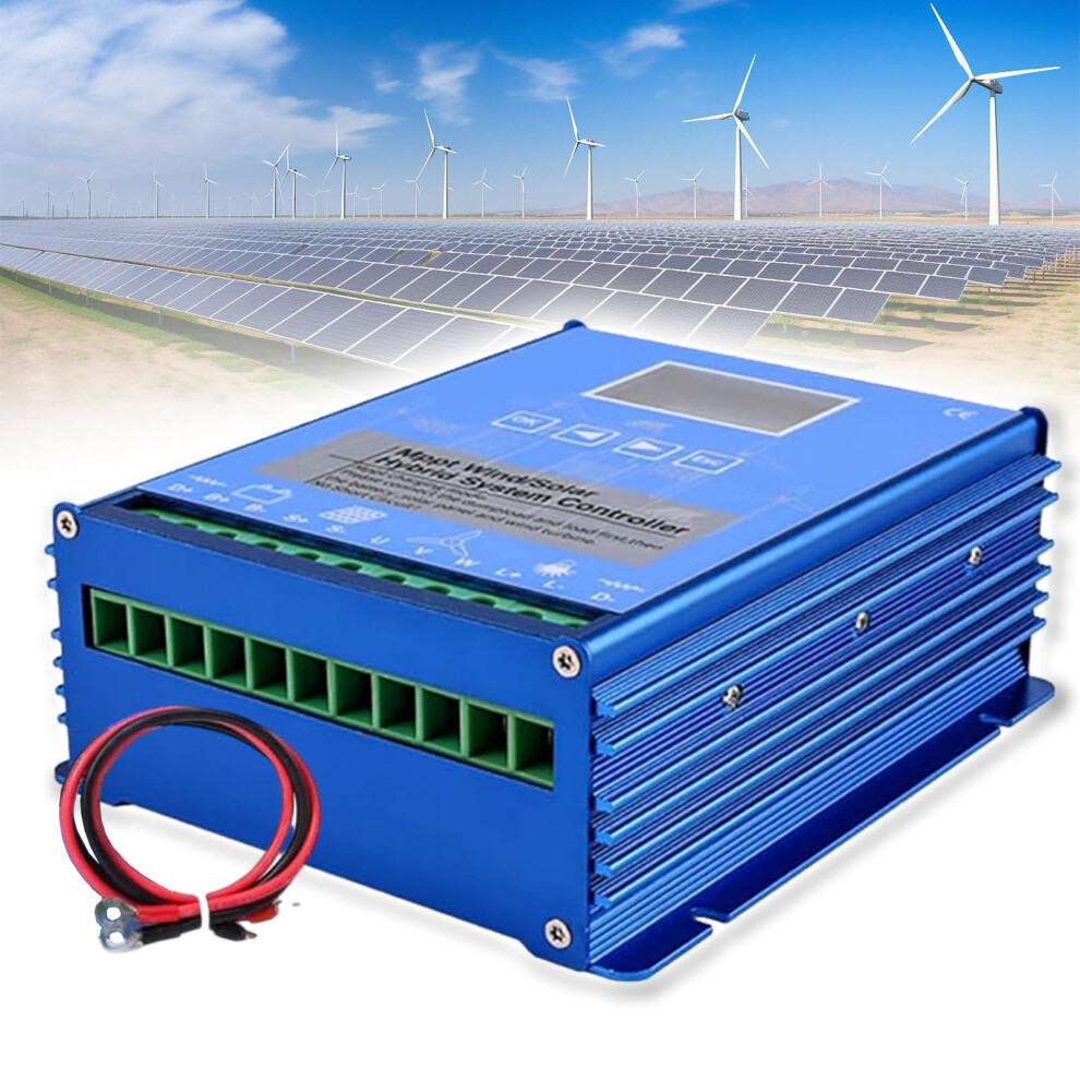 12000W 12V 24V Mppt Wind Solar Hybrid Charge Controller With Lcd And Dump Load For Offgrid Systems 9164114622112