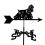 Decorative Rooftop Weather Vane Dog Cocker Spaniel Outdoor Rust Resistant Wind Direction Indicator 1