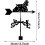Decorative Rooftop Weather Vane Dog Cocker Spaniel Outdoor Rust Resistant Wind Direction Indicator 2