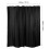 Schwarzer wasserdichter Polyester-Duschvorhang 200x180cm mit Haken 7