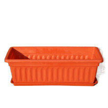 Outdoor Plant Pot Large Resin Balcony Planter Box for Vegetables with Enhanced Root Ventilation