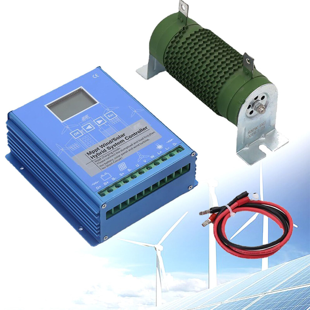 12000W Wind Solar Hybrid Mppt Charge Controller 12V/24V/48V Off Grid With Lcd Display 9113335019522