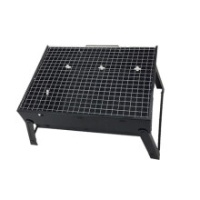 Portable Charcoal Grill and Smoker 2 in 1 Foldable BBQ for Camping Hiking Outdoor Cooking