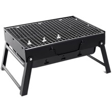 Portable Charcoal Grill with Foldable Compact Design for Camping and Outdoor BBQ for 13 People