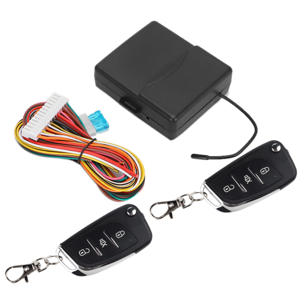 Car Power Door Lock Universal Central Locking Kit With Keyless Entry System Remote Unlock Function And Trunk Release Output For Enhanced Vehicle 9464372398850