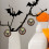Donemore Ακρυλικό Στολίδι Παραθύρου ή Δέντρου για Halloween, Κρεμαστό Βιτρό για Halloween, 4