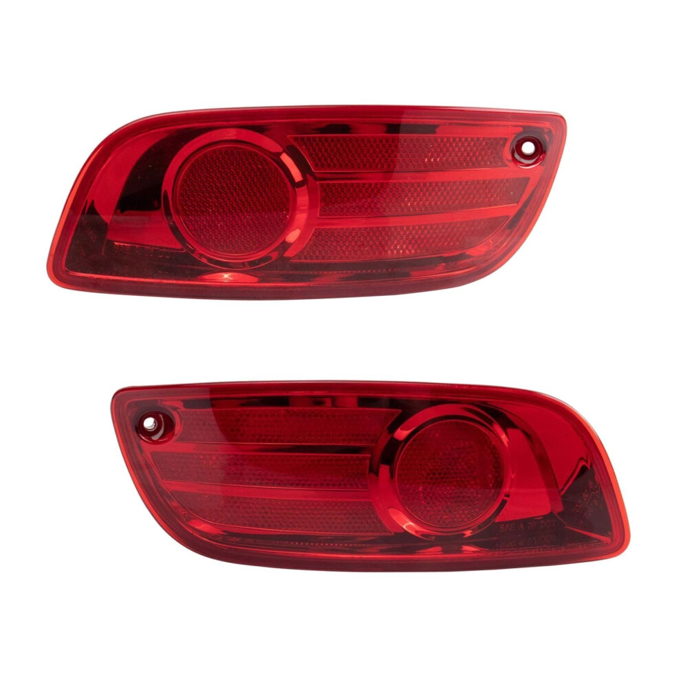 Santa Fe Rear Bumper Reflector Set Lens Left Right For 20072009 Hyundai Gls Limited Se Red 9113335020467