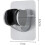 Shower Head Holder Wall Mount with Adjustable Angle, No Drill Metal Bracket for Handheld Showers 4