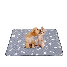 Fnyoxu självvärmande kattbädd, kompatibel med hundar och katter, extra varm termisk matta, halkfri, tvättbar, ljusgrå 66x102 cm