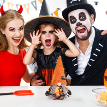 Capino Mini-Halloween-Ornamente, realistische Skelett-Imitation, kompatibel mit Weihnachtsschmuck, Partydekoration