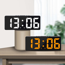 Jacenvly2024Liquidação: Despertador LED multifuncional com temperatura, data e vários alarmes – Ideal para decoração de dormitórios e Páscoa.